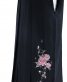 卒業式袴単品レンタル[刺繍]黒色にバラ刺繍[身長153-157cm]No.622